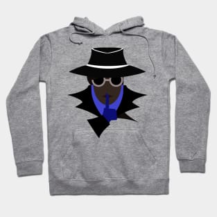 Lady Black shush (afro): A Cybersecurity Design Hoodie